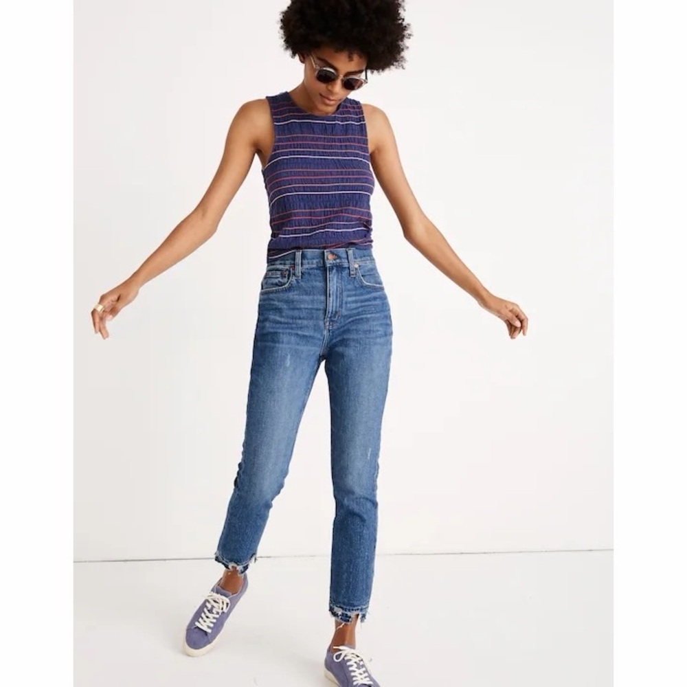 Madewell The High-Rise Slim Boyjean in Melbourne Wash Size 27
